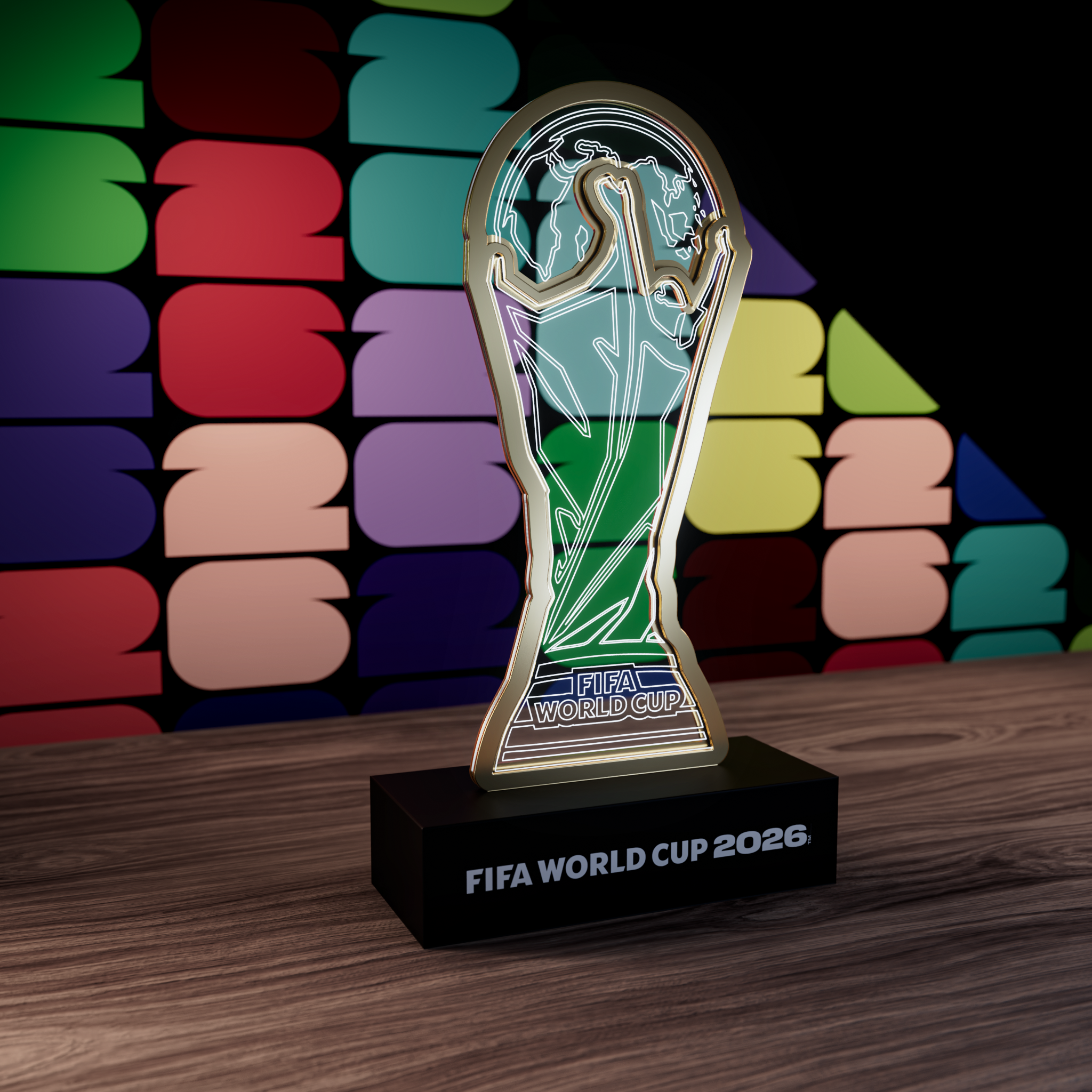 FIFA World Cup 2026 Trophy LED Collectible Puzzle