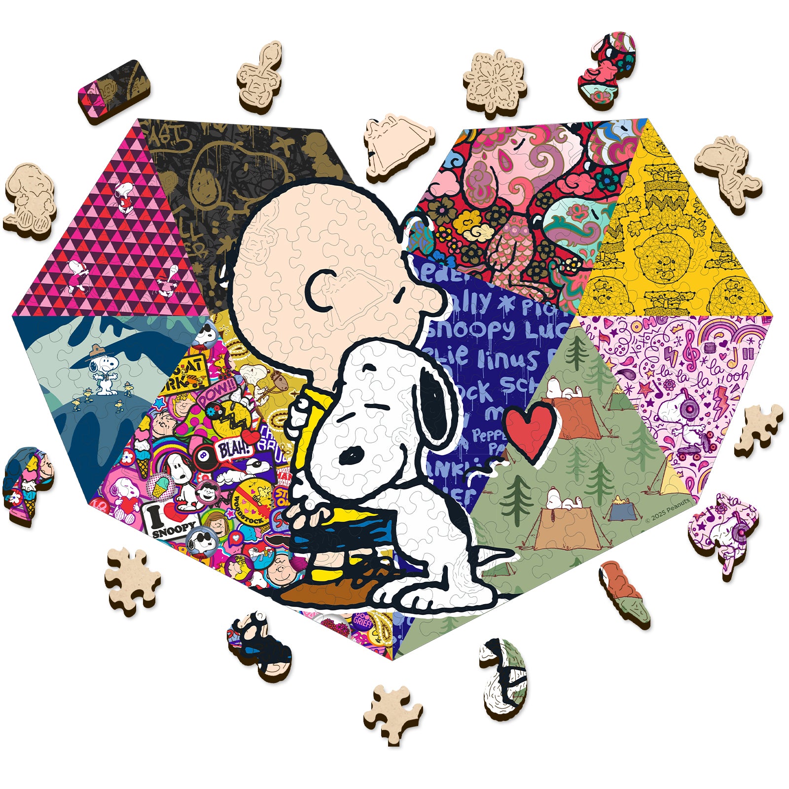Snoopy Heart Wooden Puzzle