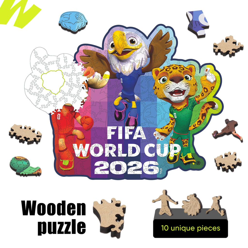 FIFA World Cup 2026 Mascots Wooden Puzzles