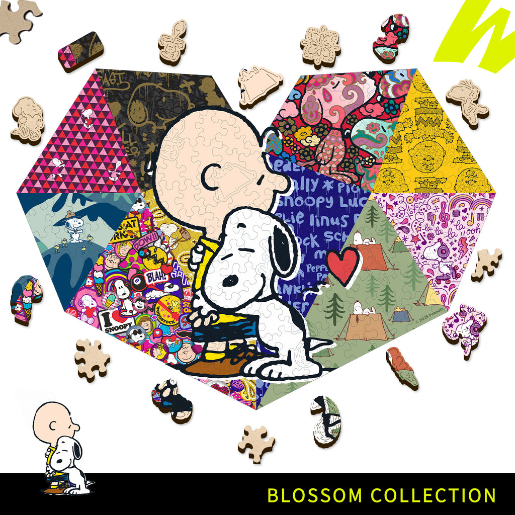 Snoopy Heart Wooden Puzzle