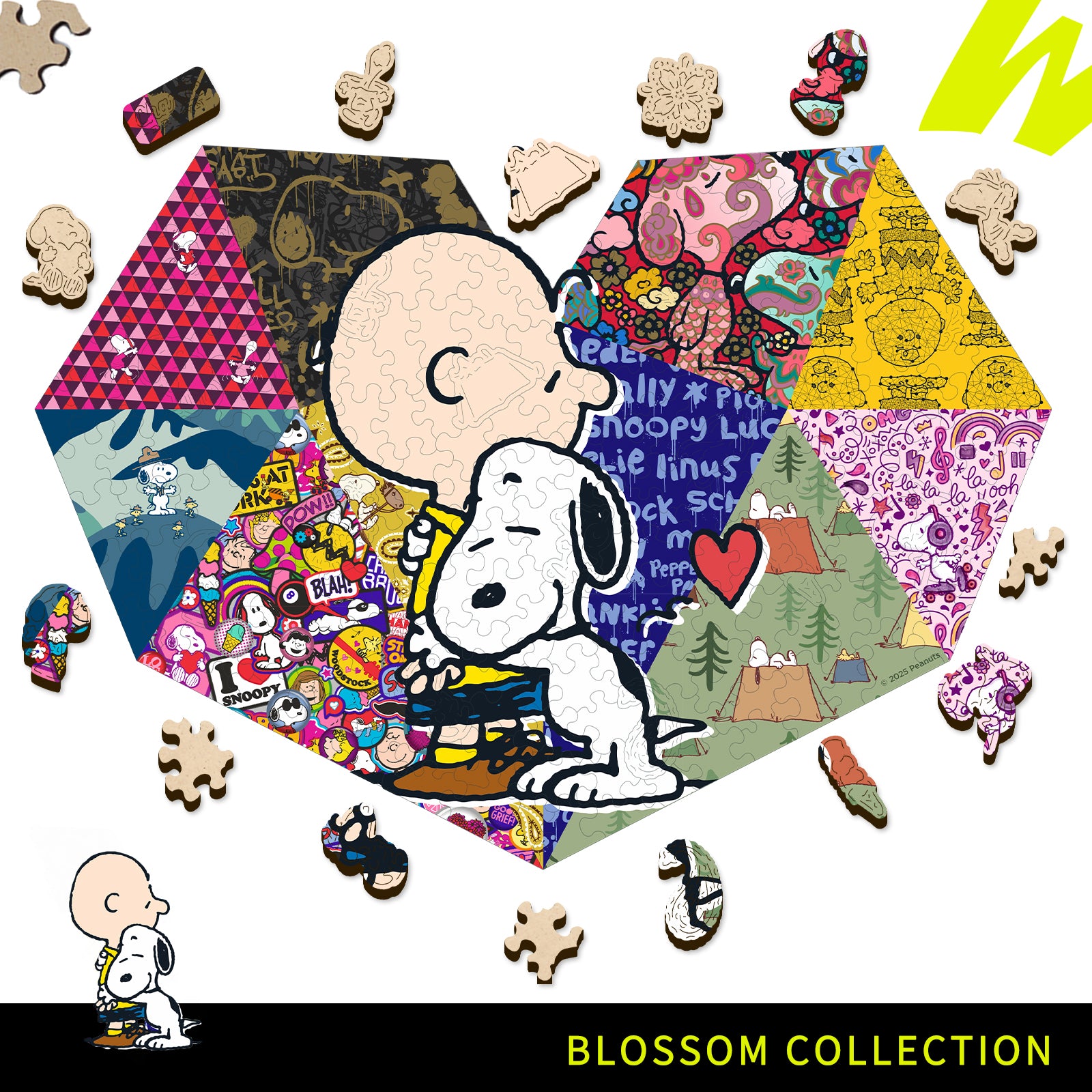 Snoopy Heart Wooden Puzzle