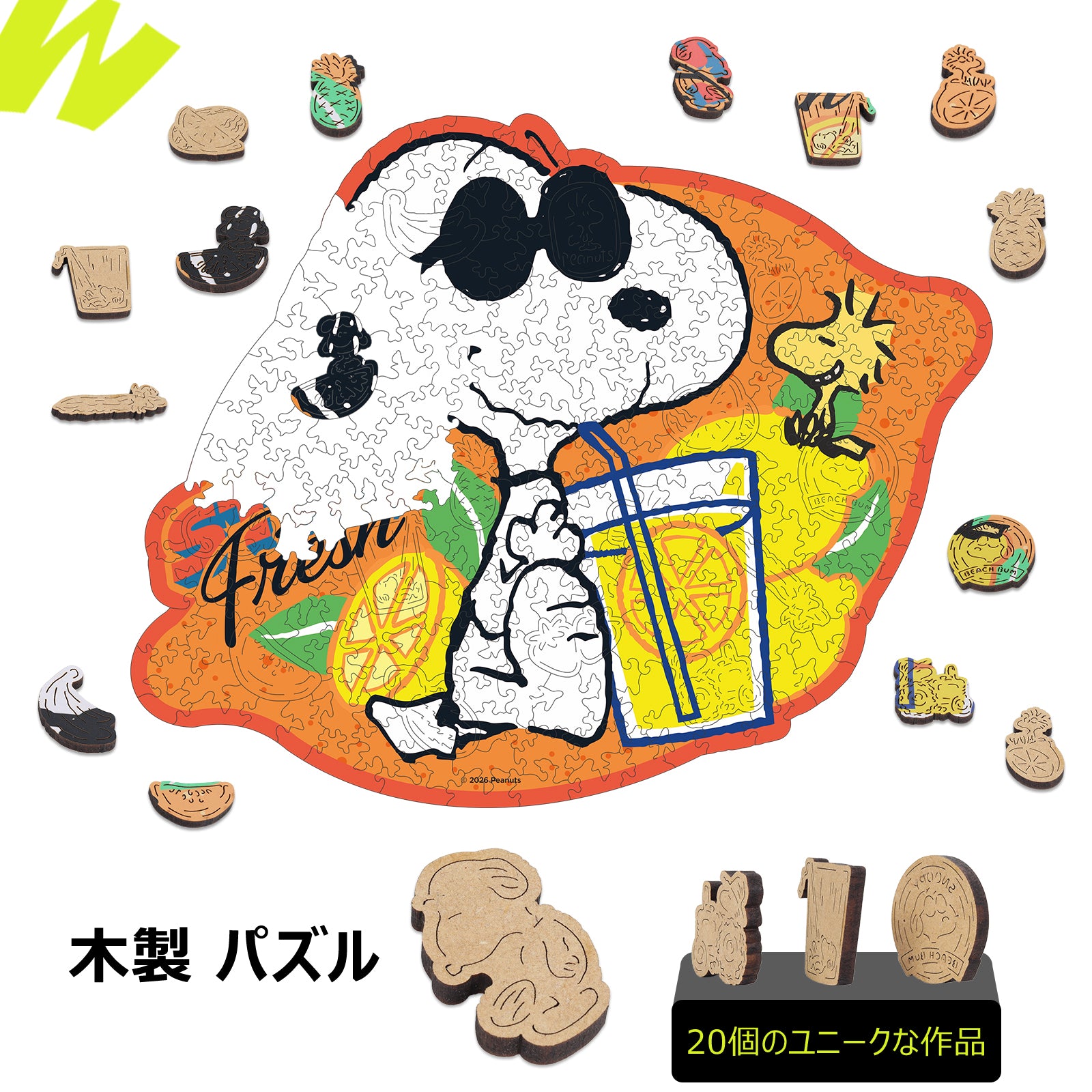 Snoopy Lemonade Wooden Puzzle