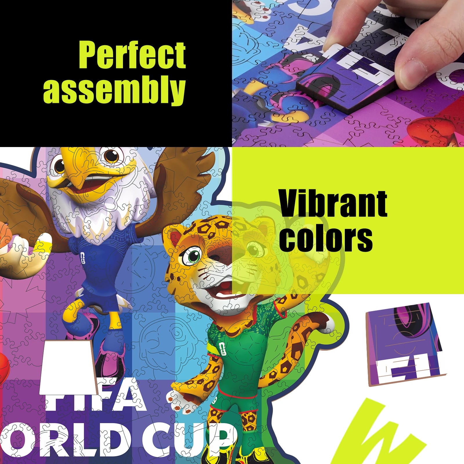 FIFA World Cup 2026 Mascots Wooden Puzzles