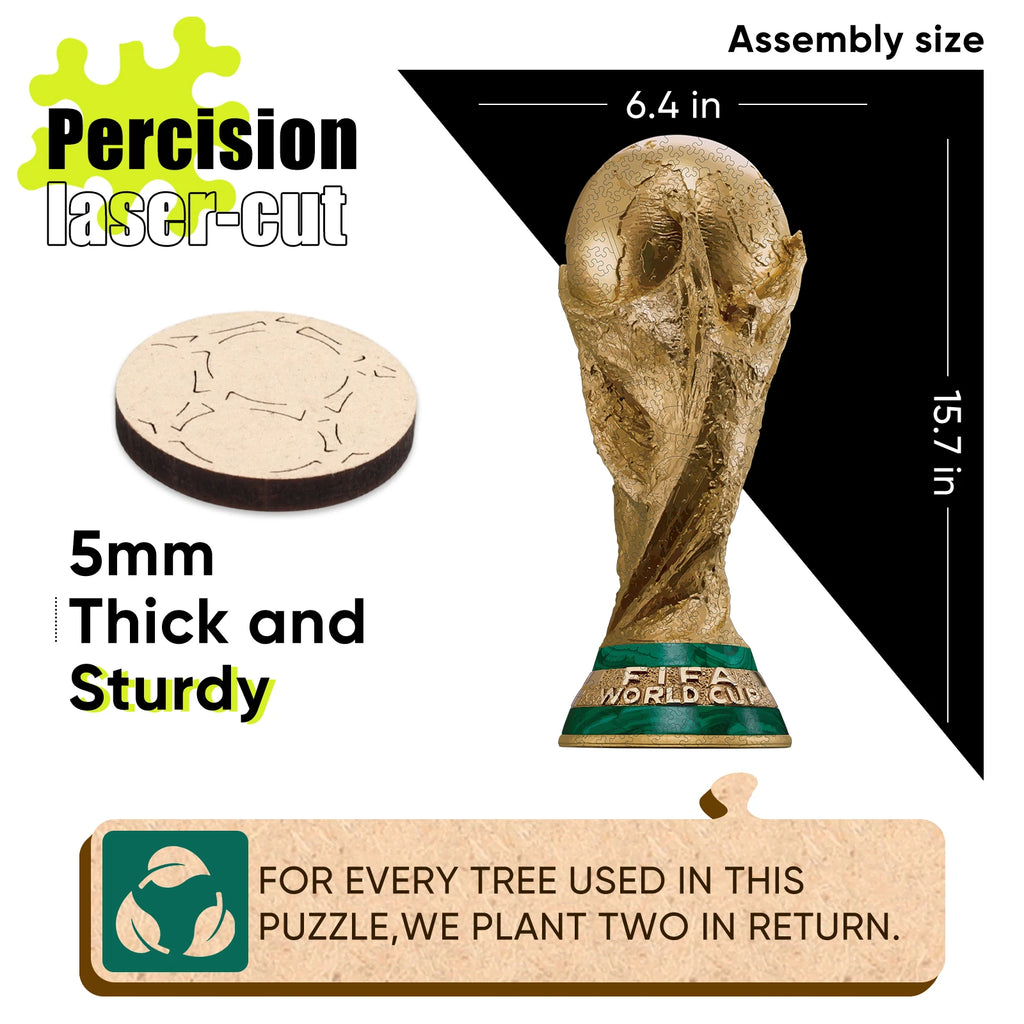FIFA World Cup2026 Trophy Wooden Puzzle