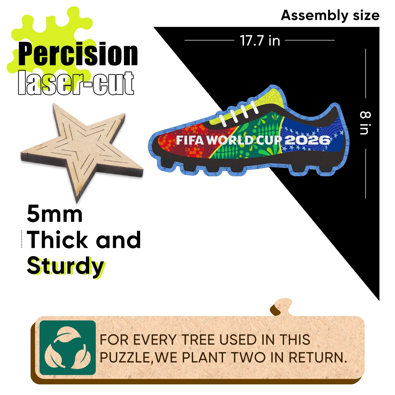 FIFA 2026 Wooden Boot Puzzle