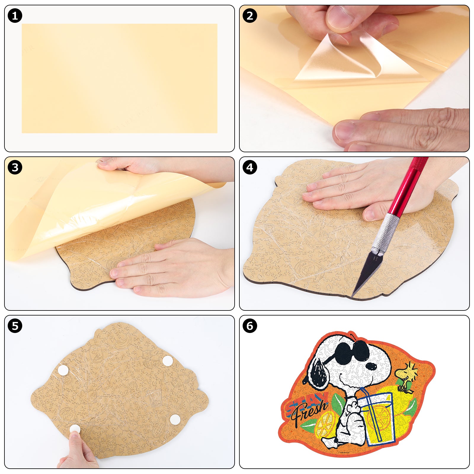 Snoopy Lemonade Wooden Puzzle