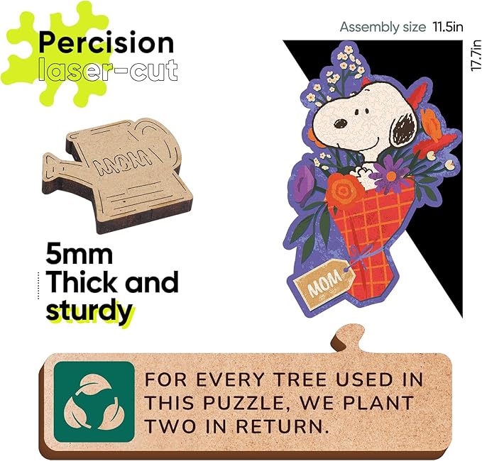 Peanuts Mom Bouquet Puzzle