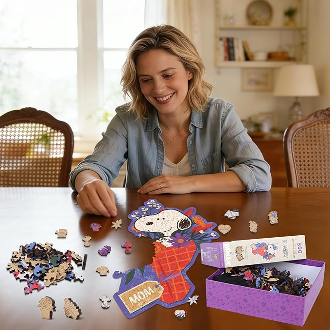 Peanuts Mom Bouquet Puzzle