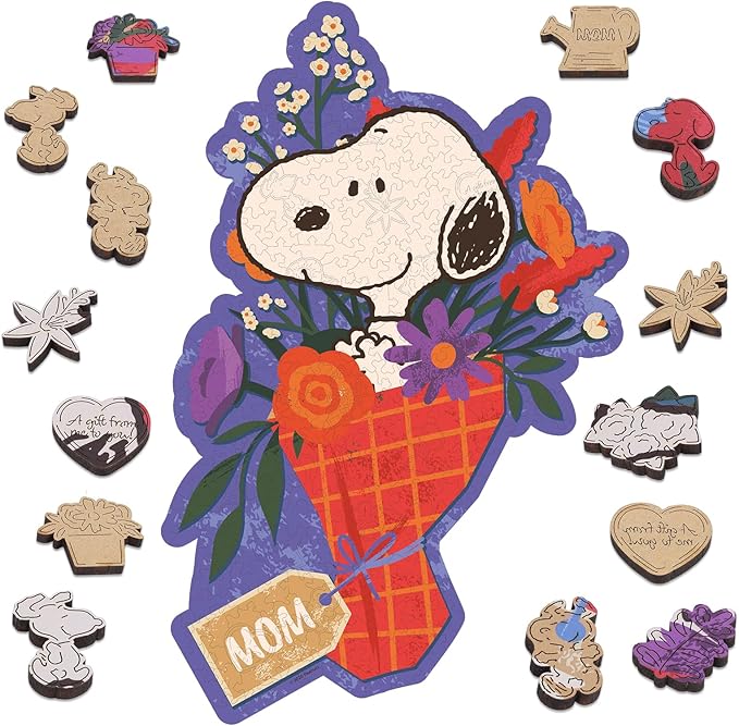 Peanuts Mom Bouquet Puzzle