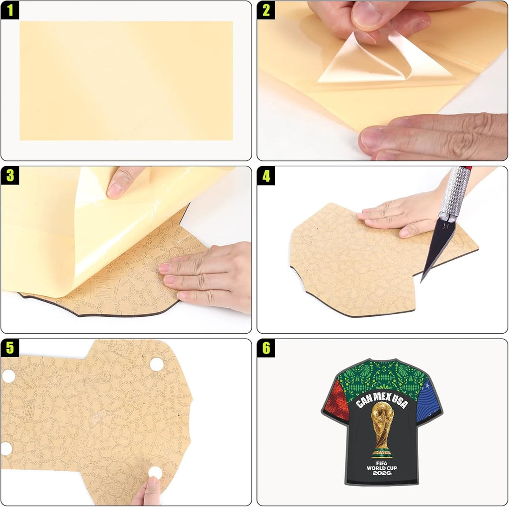 Official FIFA World Cup 2026 CAN MEX USA T-Shirt Puzzles