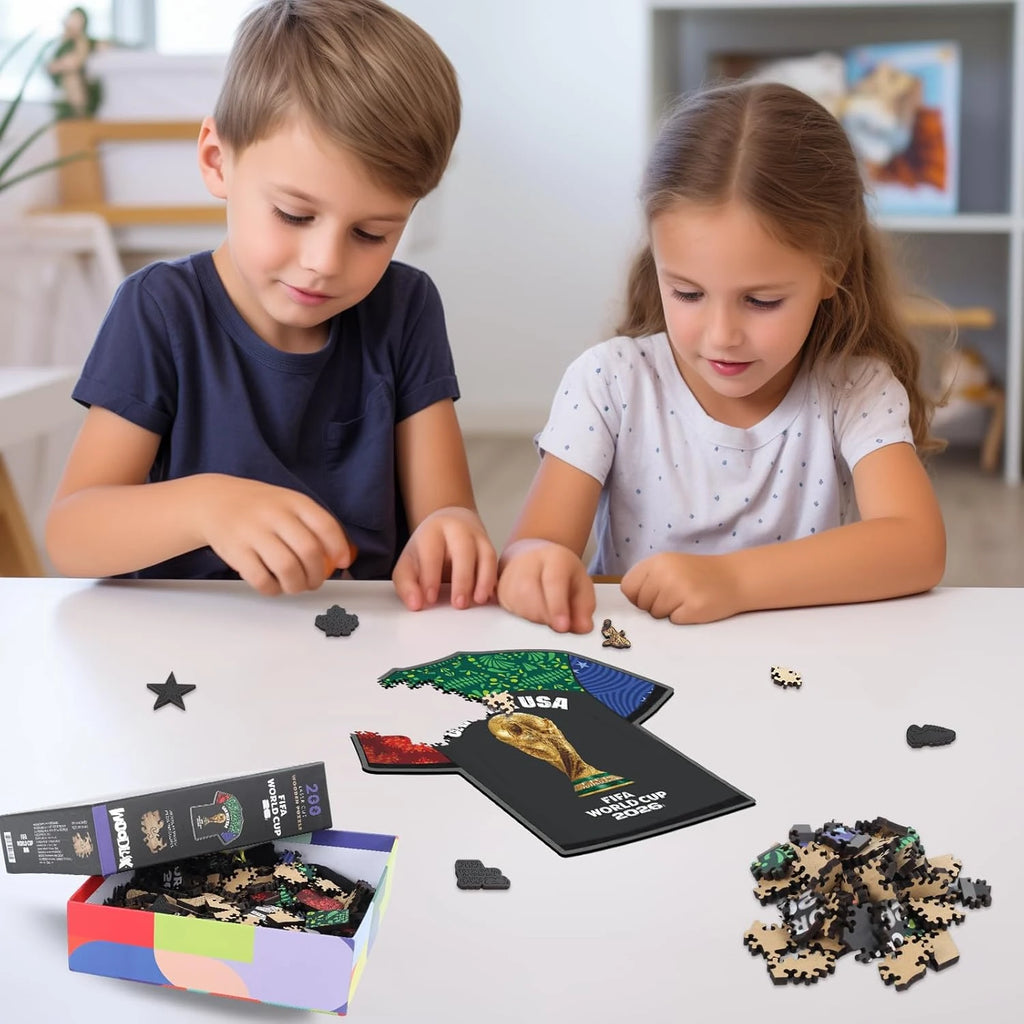 Official FIFA World Cup 2026 CAN MEX USA T-Shirt Puzzles